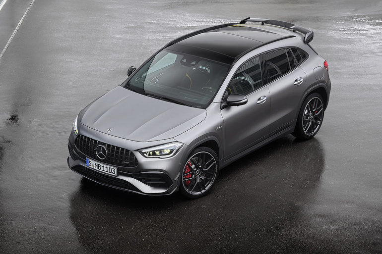 New Mercedes-AMG GLA 45 roars to life