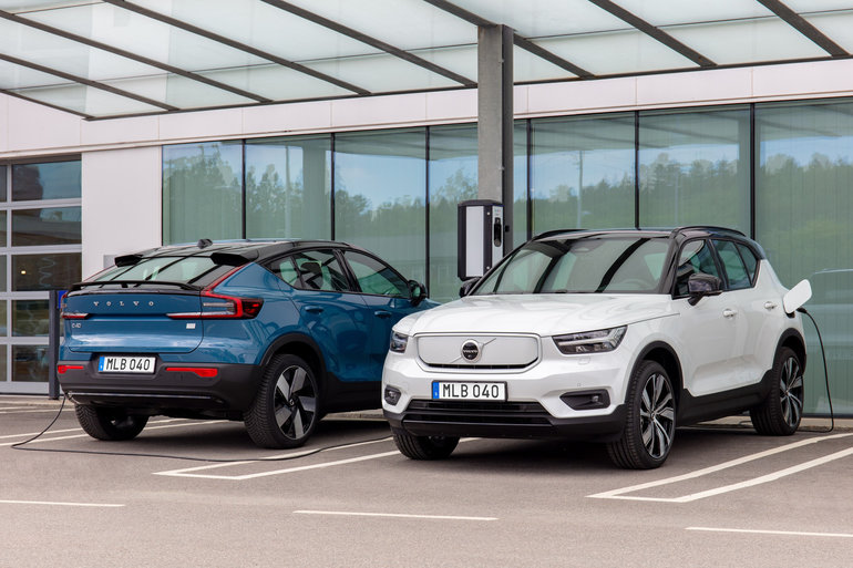 2022 Volvo XC40 Recharge charging times and capability