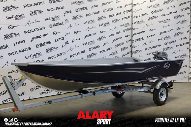 G3 Boats CHALOUPE GUIDE V14 + YAMAHA 9.9 HP & remorque 2024