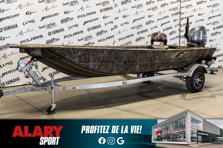 G3 Boats JON BOAT JB16DK BKP + YAMAHA 40 HP & remorque 2025