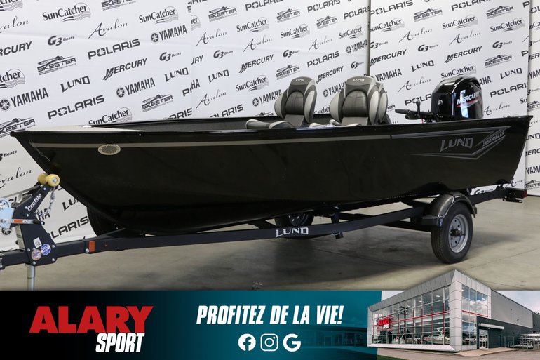 2024 LUND 1650 ANGLER TILLER + MERCURY 50 HP & remorque