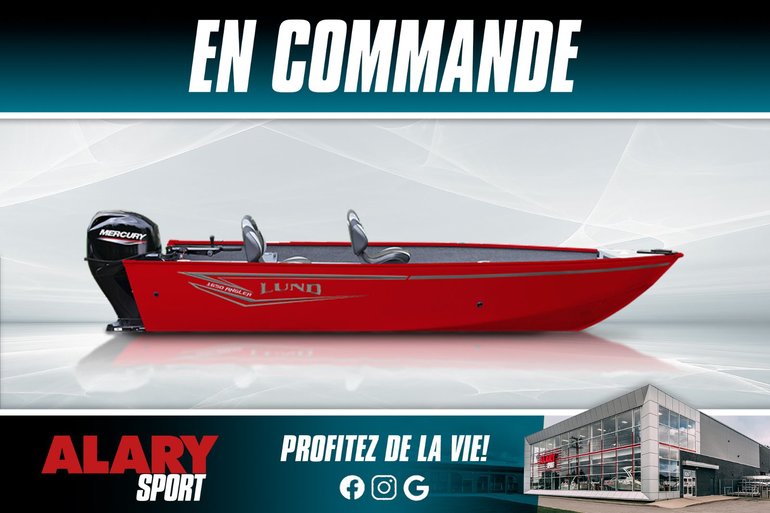 2026 LUND 1650 ANGLER TILLER + MERCURY 50 HP & remorque