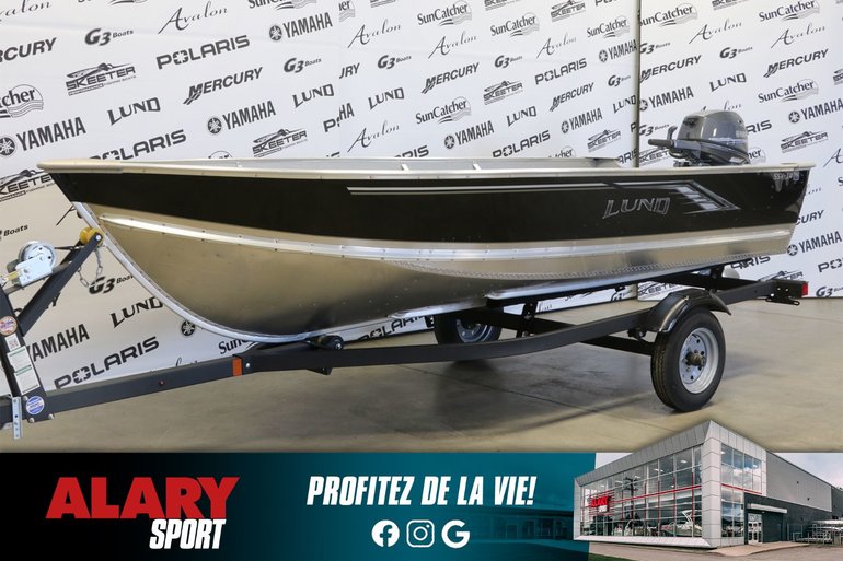 2025 LUND CHALOUPE SSV-14 + YAMAHA 20 HP & remorque (20 POUCES)