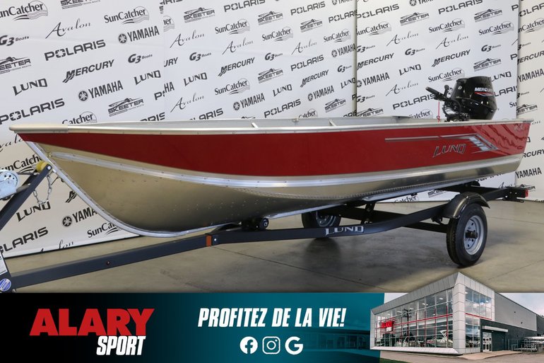 2024 LUND WC-16 + MERCURY 25 HP DEM. ELECTRIQUE & Remorque