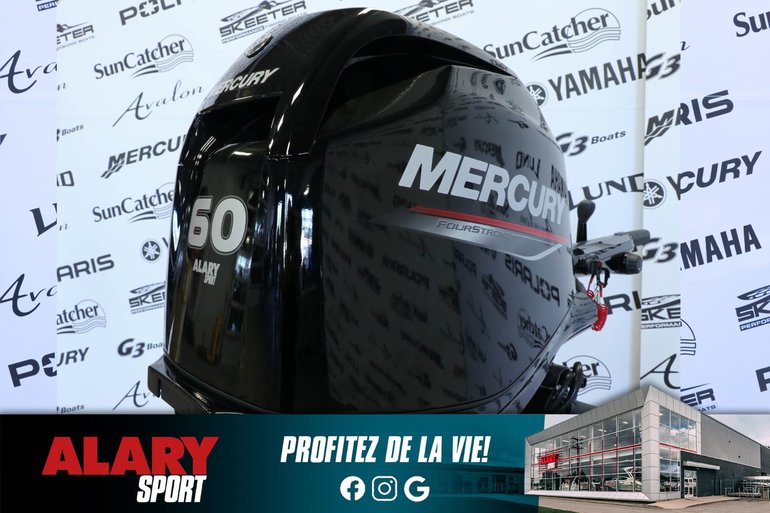 2026 Mercury 60ELHPT DÉMARREUR ÉLÈCTRIQUE, LONG (20 POUCES)