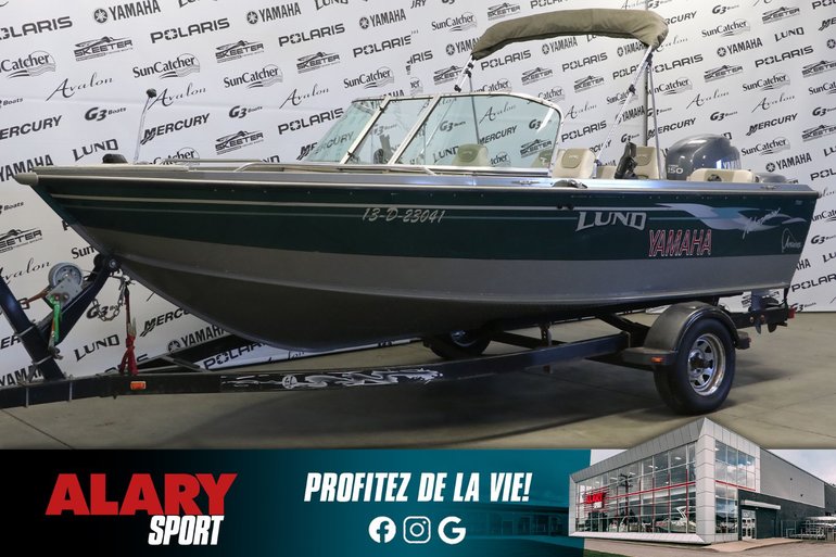 2003 LUND FISHERMAN 1775 + YAMAHA 150 HP & remorque