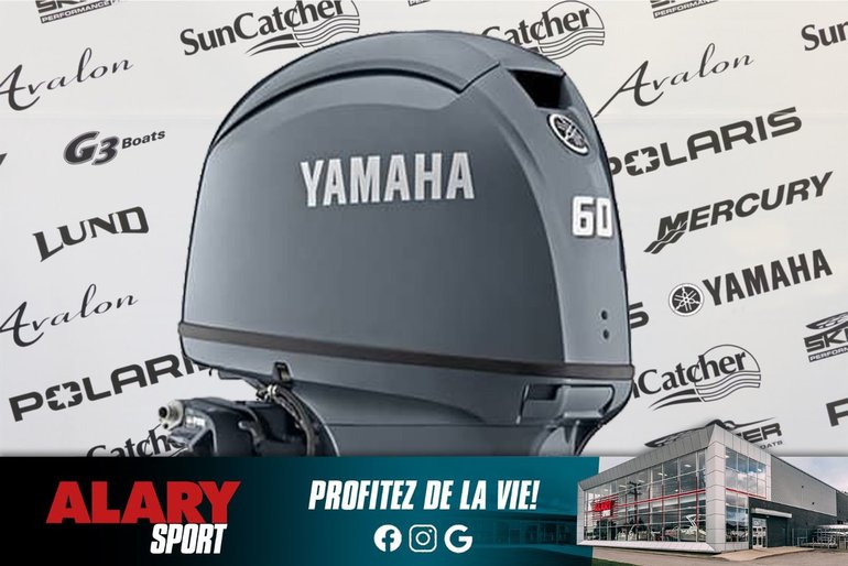 2025 Yamaha F60LHC (TILLER) LONG (20 POUCES)
