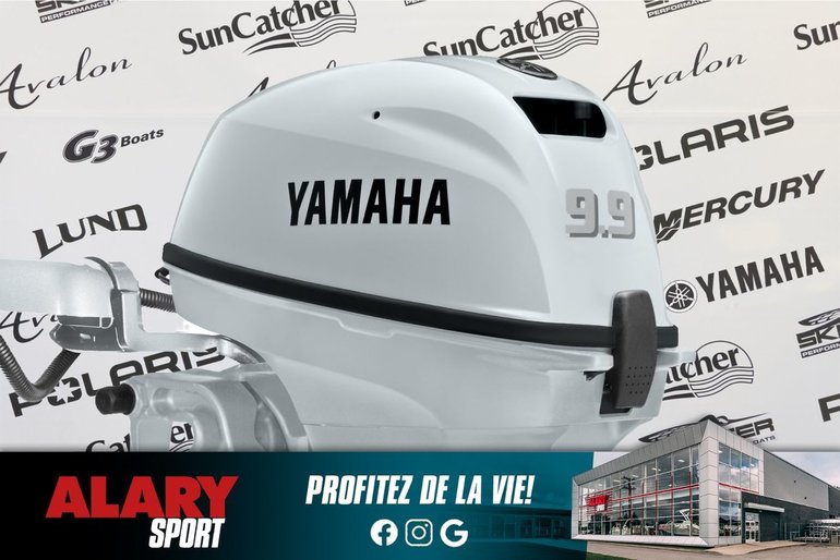 2025 Yamaha F9.9SMHB2 COURT (15 POUCES) BLANC