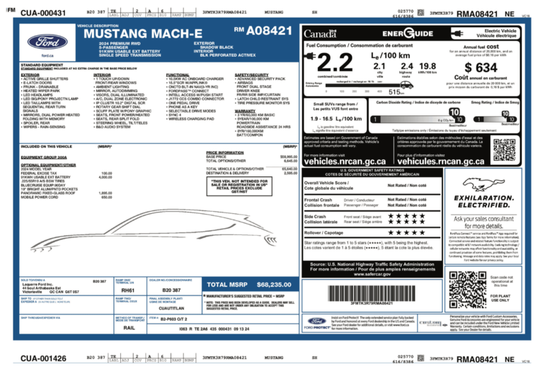2024 Ford Mustang Mach-E