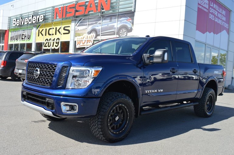 2018 nissan titan pro 4x lifted