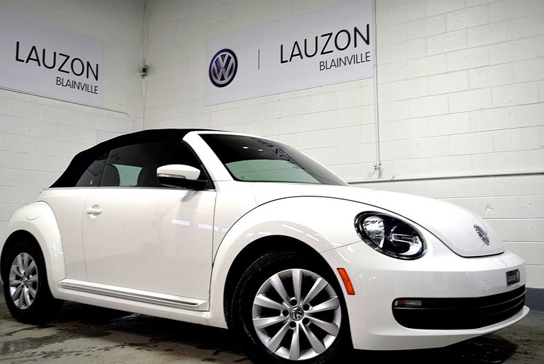 Used 2014 Volkswagen Beetle Convertible Cabriolet White 39,002 KM for