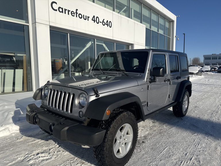 Jeep Wrangler Unlimited SPORT 4X4 MANUELLE TOIT DUR ET MOUE 2017