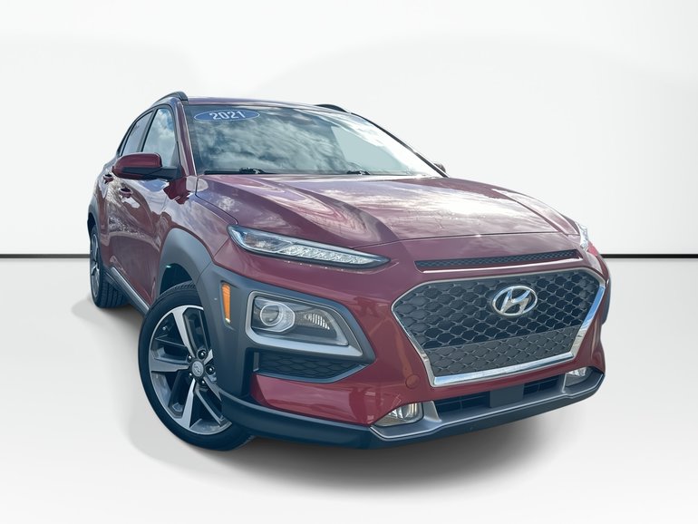 2021 Hyundai Kona Ultimate | Cam | Roof | Lthr | Warranty to 2026
