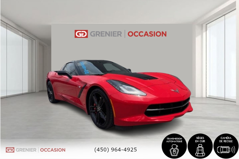 2015 Chevrolet Corvette Z51 2LT Toit Vitré Bas Kilométrage
