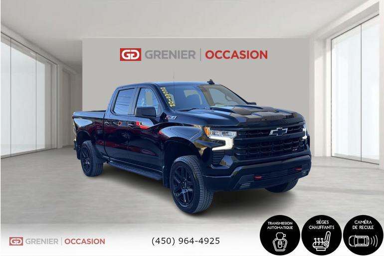 Chevrolet Silverado 1500 LT Custom Trail Boss Crew Caméra De Recul 2022