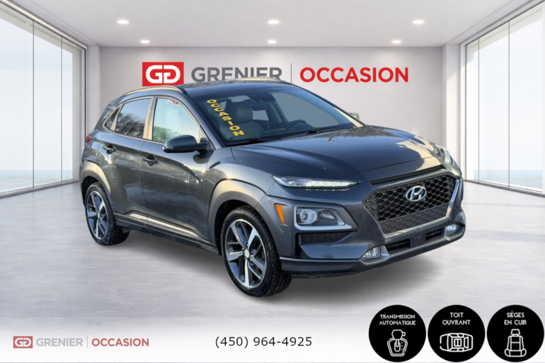 Hyundai Kona Ultimate Cuir Toit Ouvrant AWD 2018