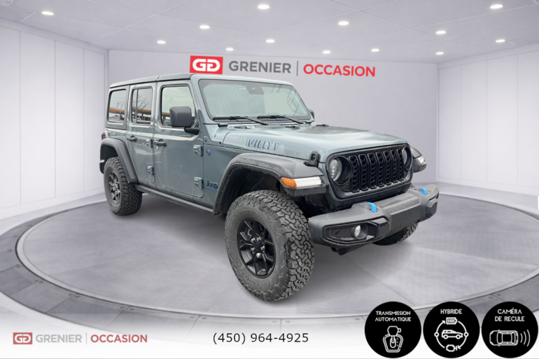 2024 Jeep Wrangler 4xe Willys Bas Kilométrage