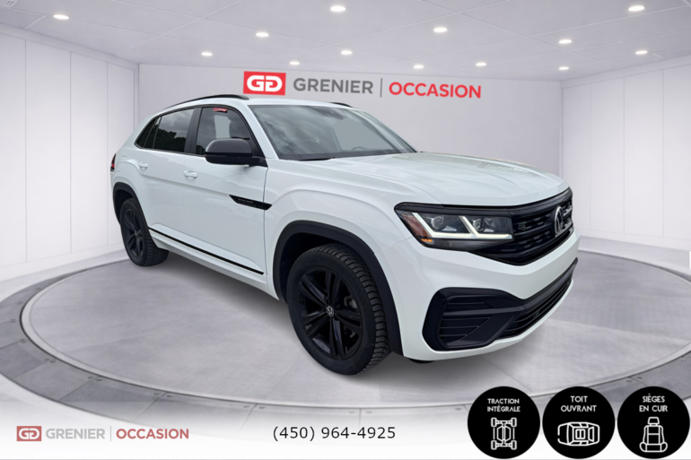 2022 Volkswagen Atlas Cross Sport Highline Cuir Toit Panoramique Mag Noir