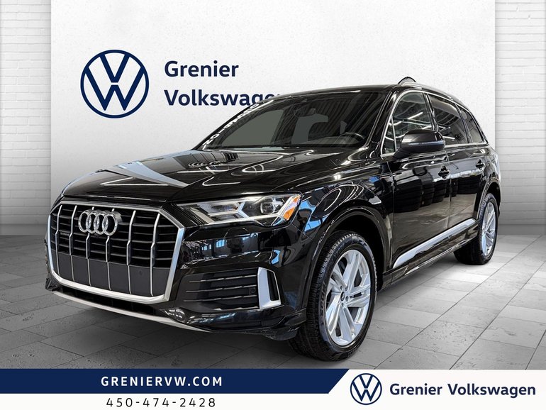 2022 Audi Q7 Komfort, 7 Passager, Cuir, Toit, Carplay