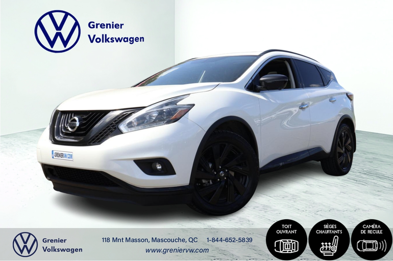 2018 Nissan Murano Murano, SL, Midnight, Toit Pano, Siege Chauffant