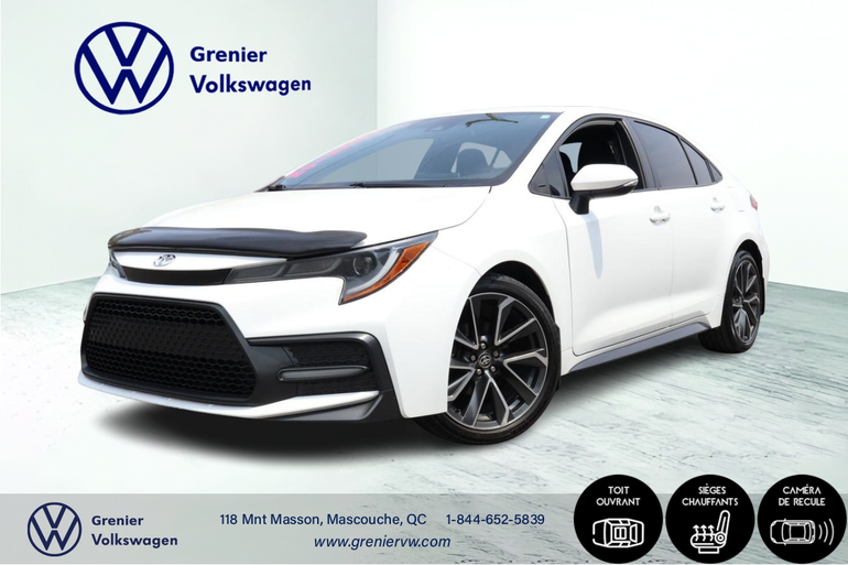 Toyota Corolla SE, Toit, Caméra, 1 Propriétaire 2020