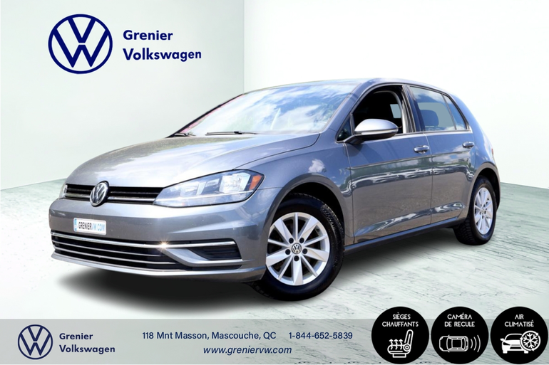 Volkswagen Golf Comfortline, Carplay, Caméra, Banc chauffants 2019