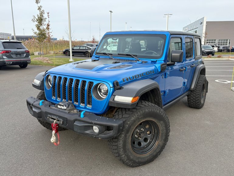 Jeep Wrangler 4xe Rubicon + HYBRIDE + CARPLAY + CUIR + SUNRIDER ++ 2023