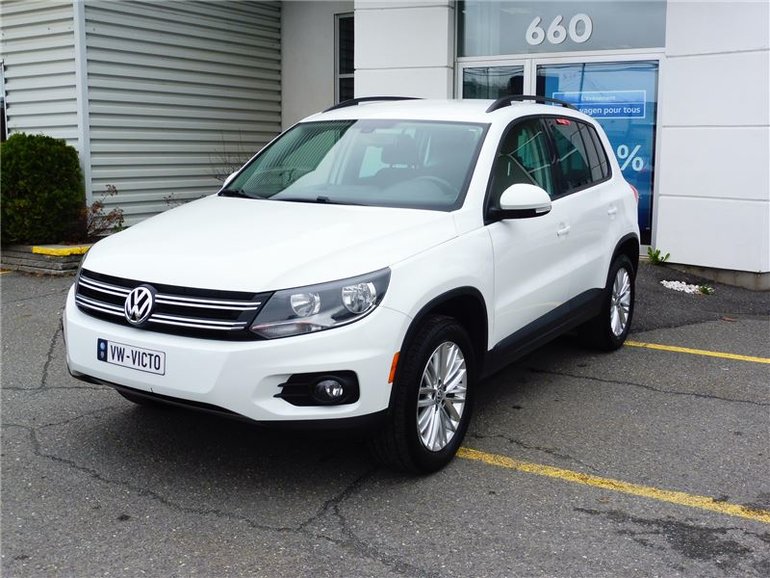 Used 16 Volkswagen Tiguan 4 Motion Comfortline White 61 9 Km For Sale 495 0 Drummondville Volkswagen a