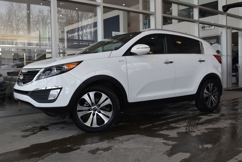 Used 2013 Kia Sportage Ex Awd White 78 798 Km For Sale 13995 0