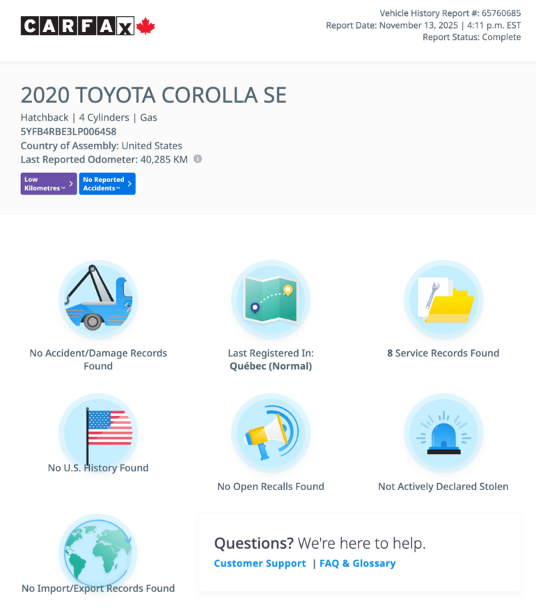 2020 Toyota Corolla