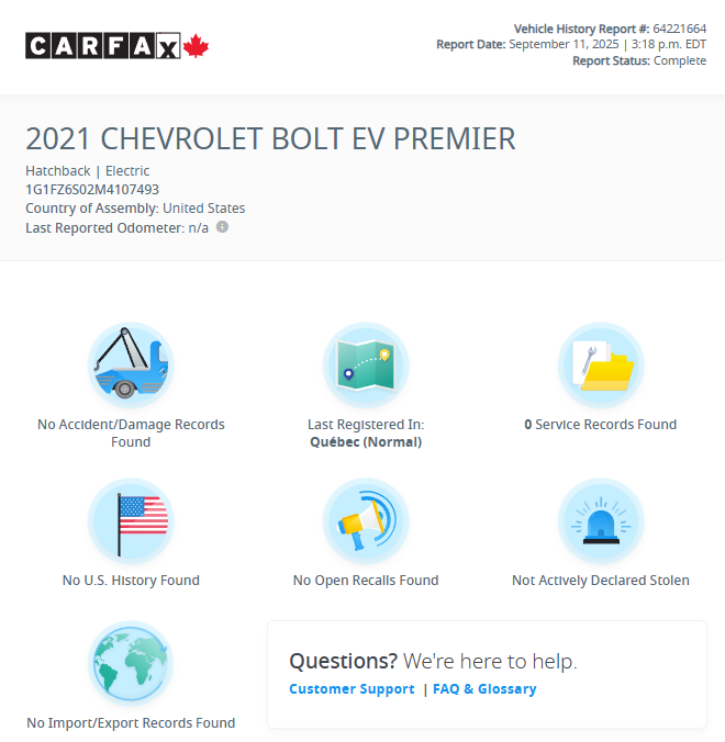 2021 Chevrolet Bolt EV