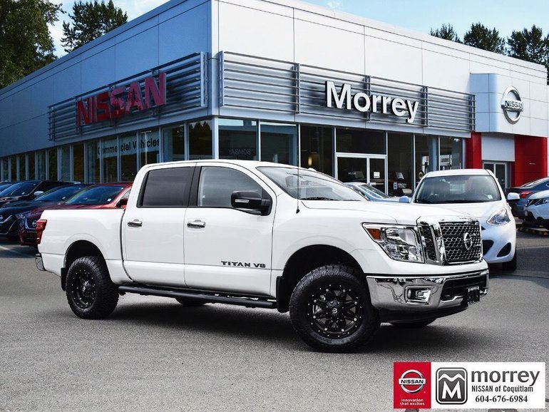 New 2018 Nissan Titan Crew Cab Sv 4x4 Off Road Package Lift Wheels For Sale 43408 0 Morrey Auto Body And Glass