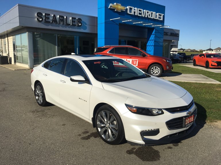 Used 2016 Chevrolet Malibu Premier, Navi, Sunroof, Pearl Tricoat [PRICE] Searles Motor