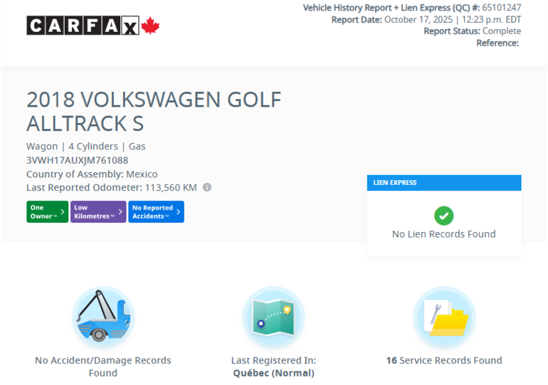 2018 Volkswagen Golf Alltrack