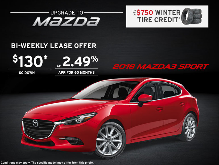 Get the 2018 Mazda3 Sport Today!