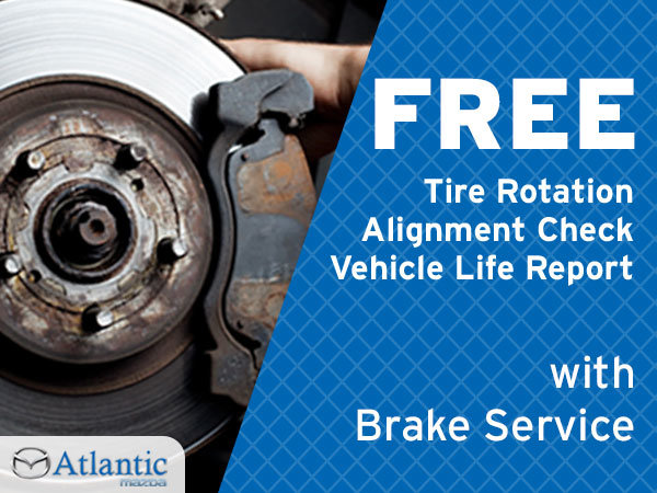 Free Tire Rotation, Alignment Check & Vehicle Life Report With Your Brake Service