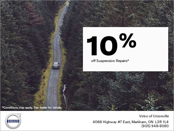 Take 10% off Suspension Repairs