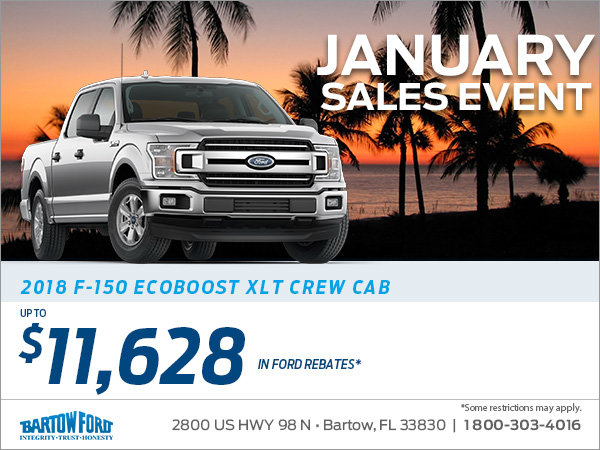 Get a brand new 2018 F-150 truck today!