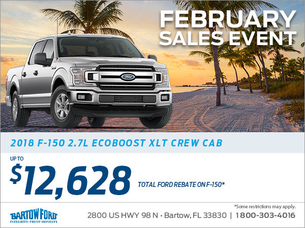 Get a brand new 2018 F-150 truck today!