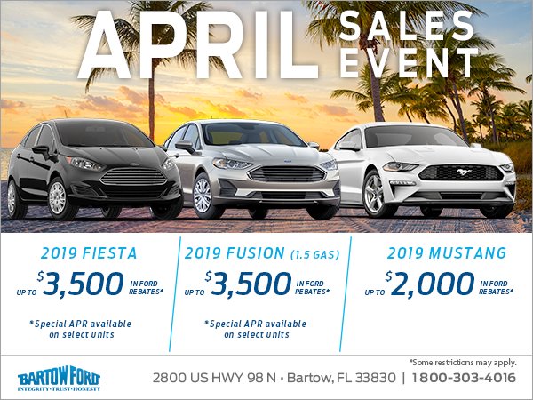 Get a new 2019 Ford today!