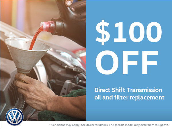 Get $100 Off Your Direct Shift Transmission Replacement!