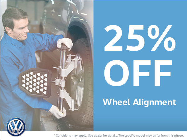 Get 25% Off Your Wheel Alignment!