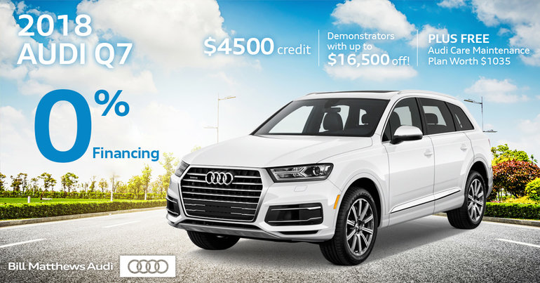 2018 Audi Q7 Sell Off