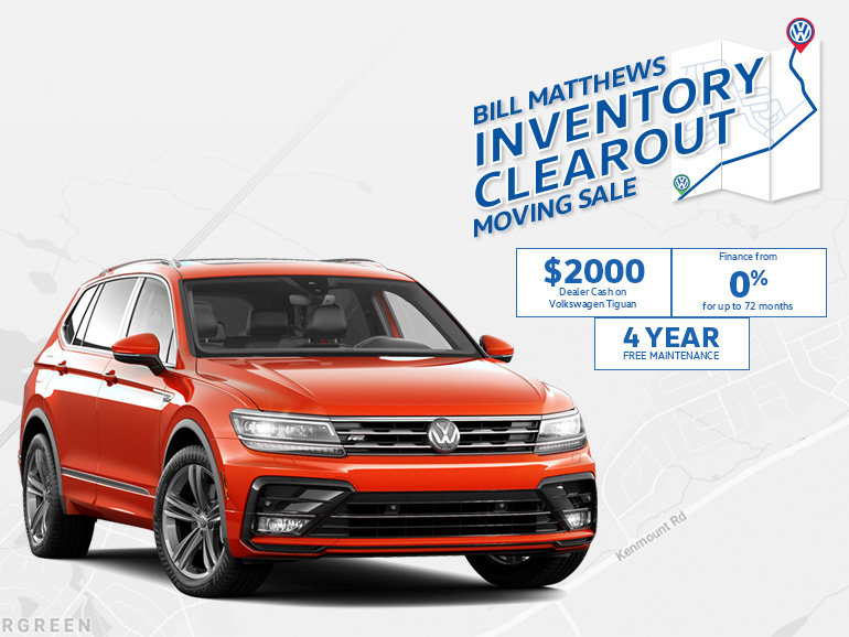 Tiguan - Inventory Clear Out Moving Sale