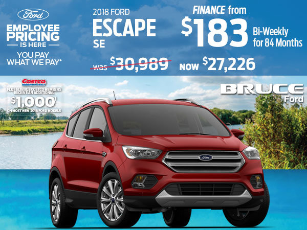 Save up to $3,763 on the 2018 Ford Escape SE