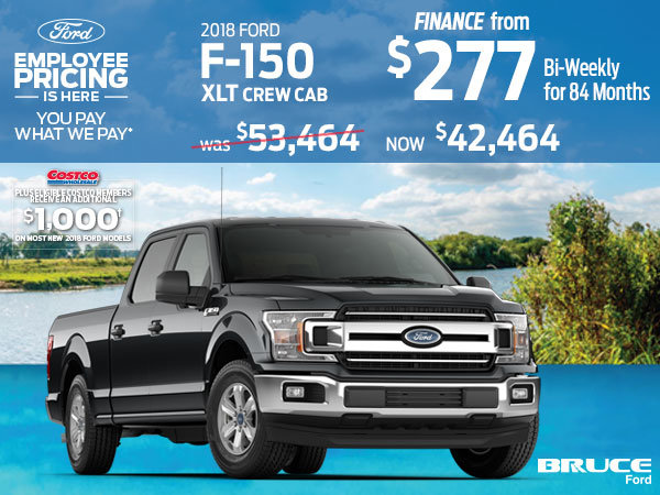 $11,000 OFF 2018 F-150 XLT Crew Cab