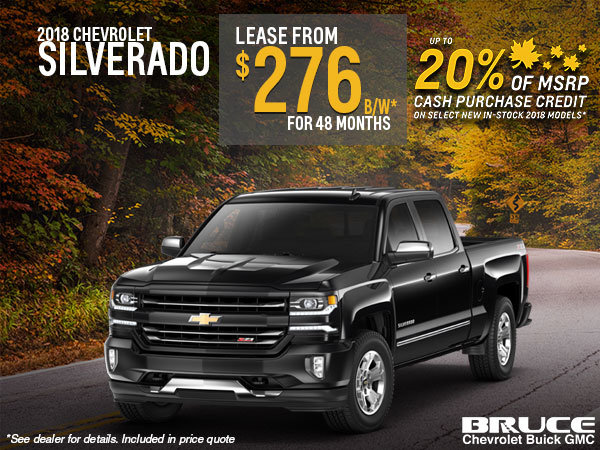 Lease the 2018 Chevrolet Silverado