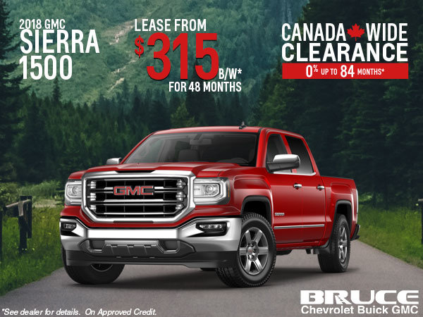 Lease the 2018 Sierra 1500 SLE