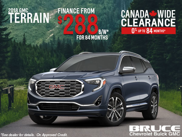 Finance the 2018 GMC Terrain