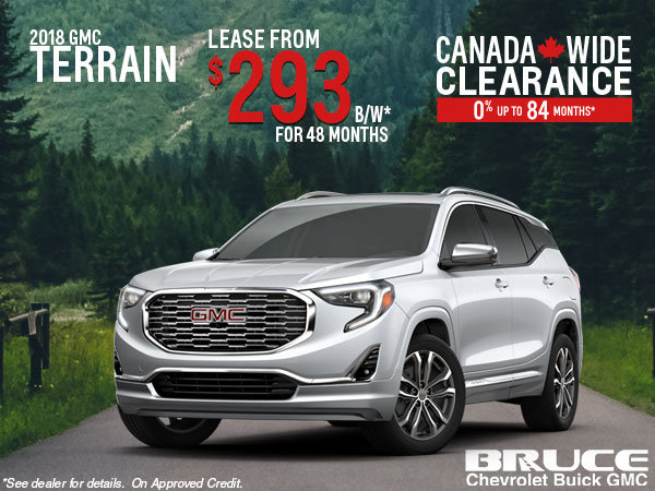 Lease the 2018 GMC Terrain